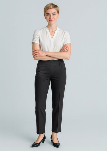 Womens Cool Stretch Bandless Slim Leg Pant - Black
