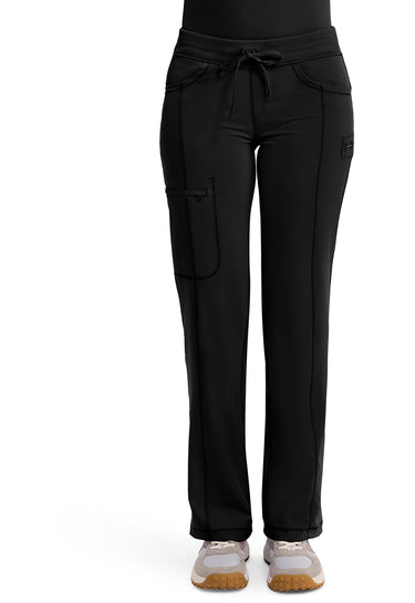 Cherokee Infinity Straight Leg Drawstring Pant - Black