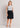 Womens Siena Front Pleat Detail Straight Skirt - Black