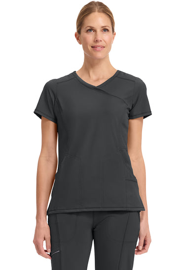 CK IN Infinity Women's Mock Wrap Top - Black