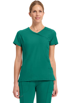CK IN Infinity Women's Mock Wrap Top - Hunter Green