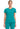 CK IN Infinity Women's Mock Wrap Top - Teal Blue