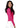Adar Universal Long Sleeve Comfort Tee - Fuchsia