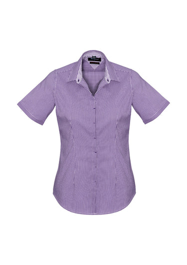 Womens Newport Short Sleeve Shirt - Purple Reign
