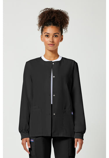 CK WW Originals Snap Front Warm-Up Jacket - Black