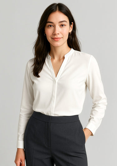 Womens Juliette Long Sleeve Blouse - Ivory