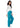 Adar Universal Unisex Natural-Rise Drawstring Tapered Leg Pants Petite - Teal Blue
