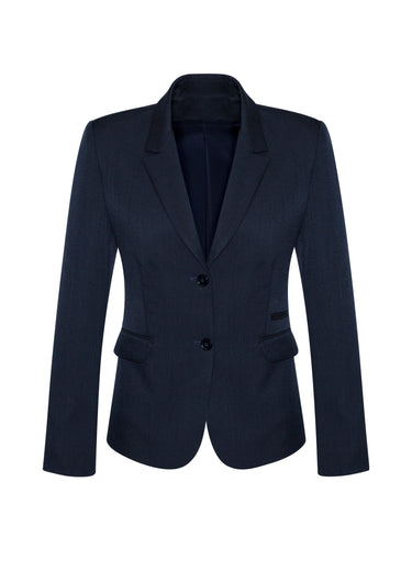 Womens Cool Stretch 2 Button Mid Length Jacket - Navy