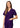 Adar Universal Unisex V-Neck Tunic 3 Pocket - Purple