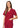 Adar Universal Unisex V-Neck Tunic 3 Pocket - Red