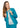 Adar Universal Round Neck Warm-Up Jacket - Teal Blue