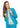 Adar Universal Round Neck Warm-Up Jacket - Turquoise