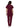 Adar Universal Double Pocket Snap Front Top - Burgundy