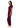 Adar Universal Double Pocket Snap Front Top - Burgundy