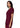 Adar Universal Double Pocket Snap Front Top - Burgundy