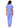 Adar Universal Double Pocket Snap Front Top - Ceil Blue