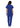 Adar Universal Double Pocket Snap Front Top - Royal Blue
