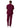 Adar Universal Men's Zippered Short Sleeve Jacket - Burgundy