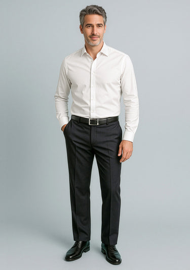 Mens Cool Stretch Adjustable Waist Pant (Stout) - Black