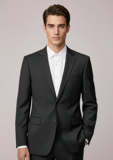 Mens Siena 2 Button Jacket - Black