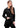 Adar Universal Women's 32" Perfection Lab coat - Black