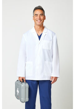 Dickies 31" Men's Consultation Lab Coat - White
