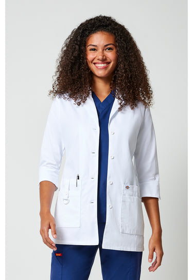 Dickies 30" Consultation Lab Coat - White