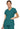 DK EDS Signature V-Neck Top - Teal Blue