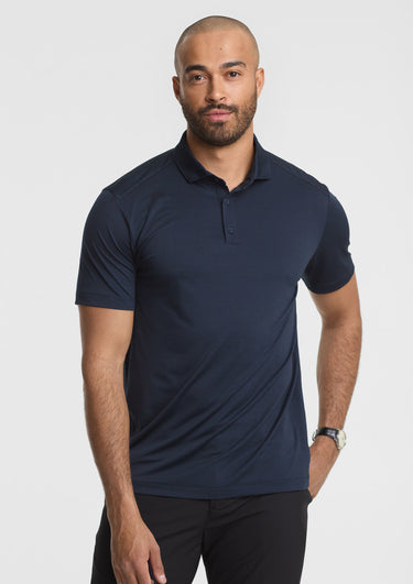 Mens Phoenix Short Sleeve Polo - Navy