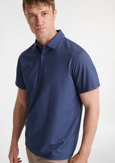 Mens Venture Short Sleeve Polo - Denim Blue