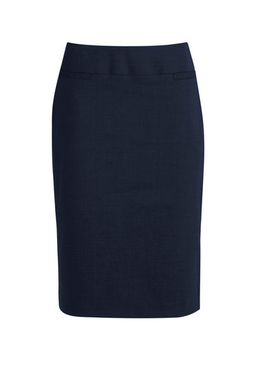 Womens Classic Below Knee Skirt - Navy