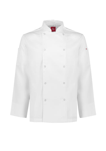 Mens Zest Long Sleeve Jacket - White