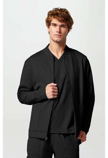 Cherokee Achieve Men's Zip Front Jacket - Black