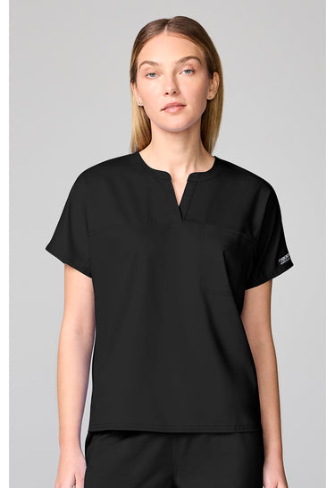 CK WW Revolution Mandarin Collar Top - Black