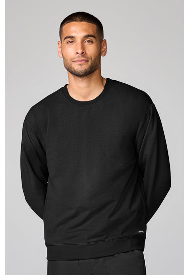Cherokee Basics Men's Crew Neck Sweatshirt - Black