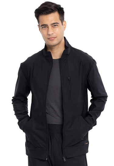 Cherokee Form Men's Zip Front Jacket - Black