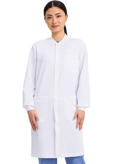 Cherokee Lab Coats 40" Snap Front Lab Coat - White