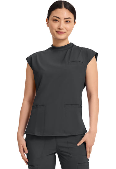Cherokee Infinity Mock Neck Top - Black