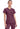Cherokee Form Tuckable V-Neck Top - Wine