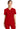 Cherokee Achieve Women's 2-Pocket V-Neck Top in RED