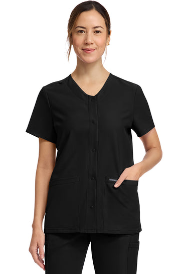 WW Originals Ultra Women's 2-Pocket Snap-Front Top CK844A — Black