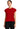 Cherokee Achieve Women's 1-Pocket Crew Neck Top in RED