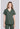 CK WW Originals Ultra 2 pocket V-Neck Top - Heather Forest Moss