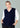 Womens Button Front Knit Vest - Navy
