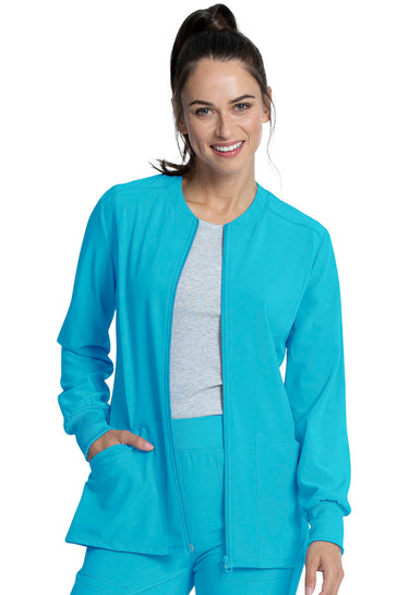 CK Allura Zip Front Jacket - Teal Blue