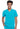 CK Allura Men's V-Neck Top - Teal Blue