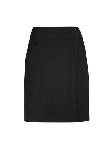 Biz Care Womens Comfort Waist Skort - Black