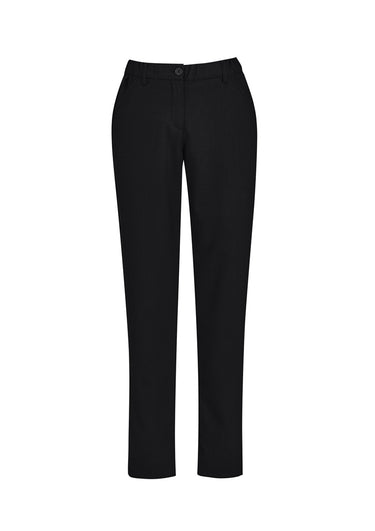 Biz Care Womens Comfort Waist Slim Leg Pant - Black