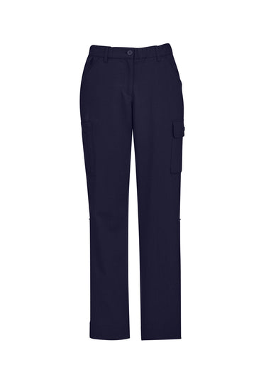 Biz Care Womens Comfort Waist Cargo Pant - Navy