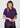 Womens Florence Plain Short Sleeve Shirt - Purple